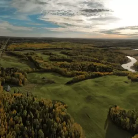 Change Center property showing the land and river