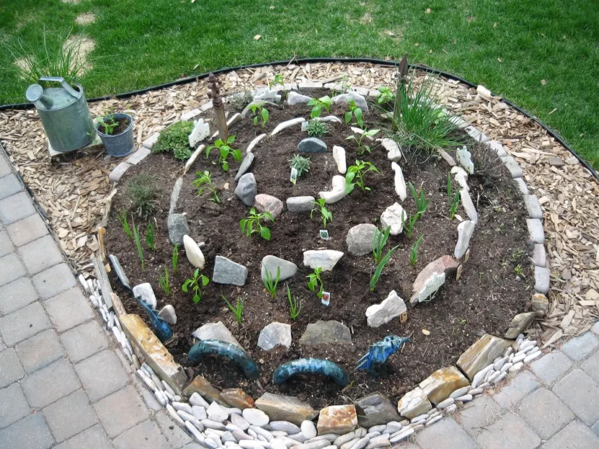Classic Permaculture Herb Spiral at the Edge