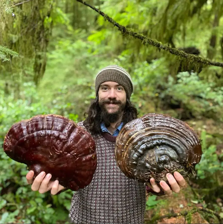 Denis Manzer With Wild Foraged Mushrooms