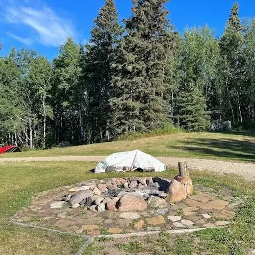 Fire pit at the Change Center