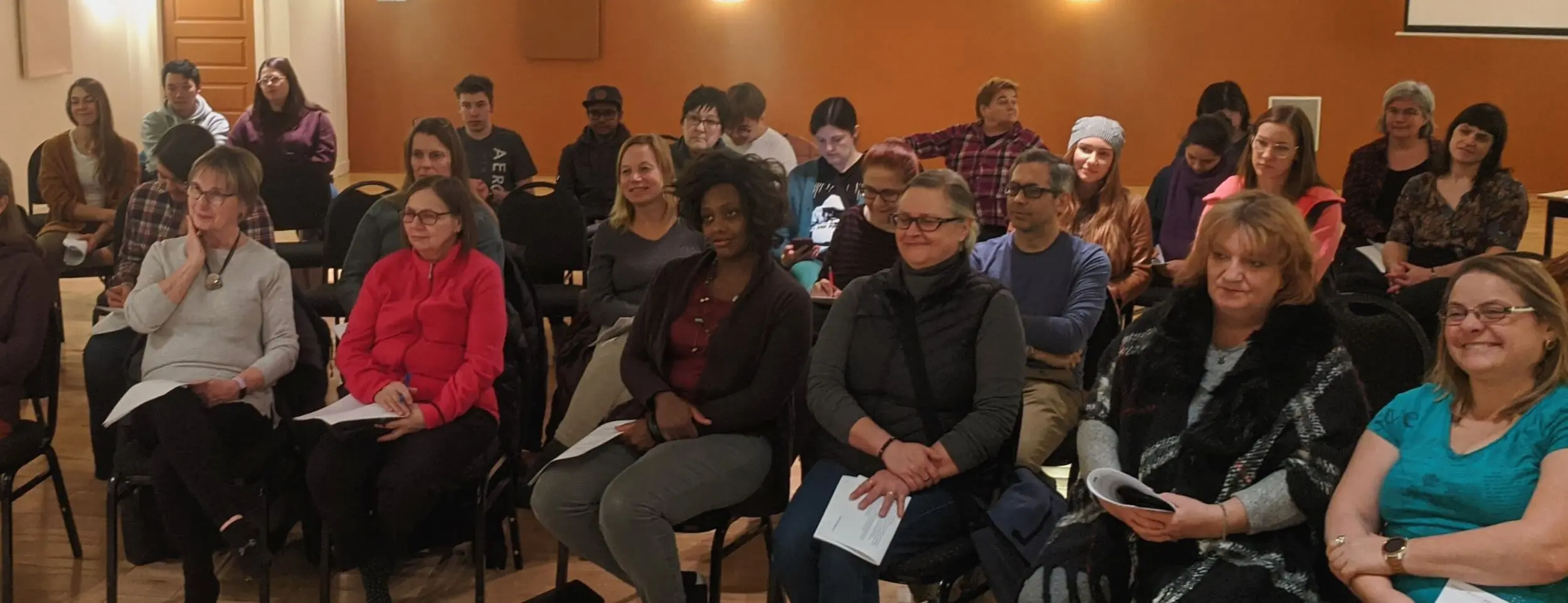 Group of students attending a permaculture design course